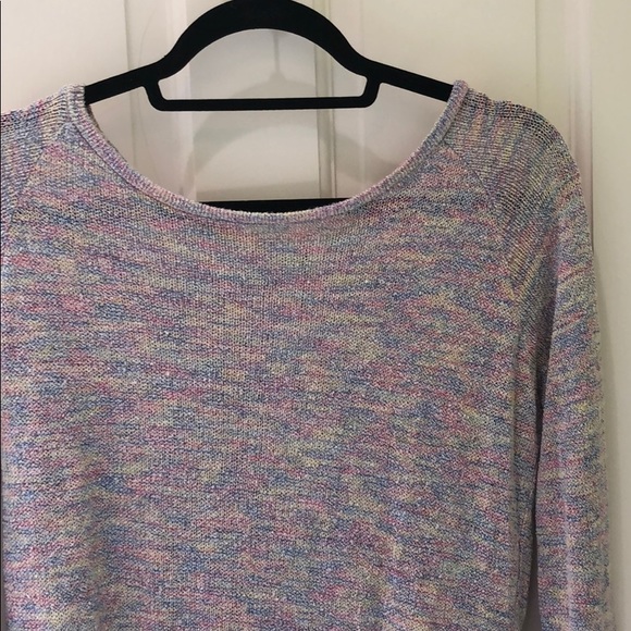 Subdued rainbow knit sweater - Picture 3 of 4